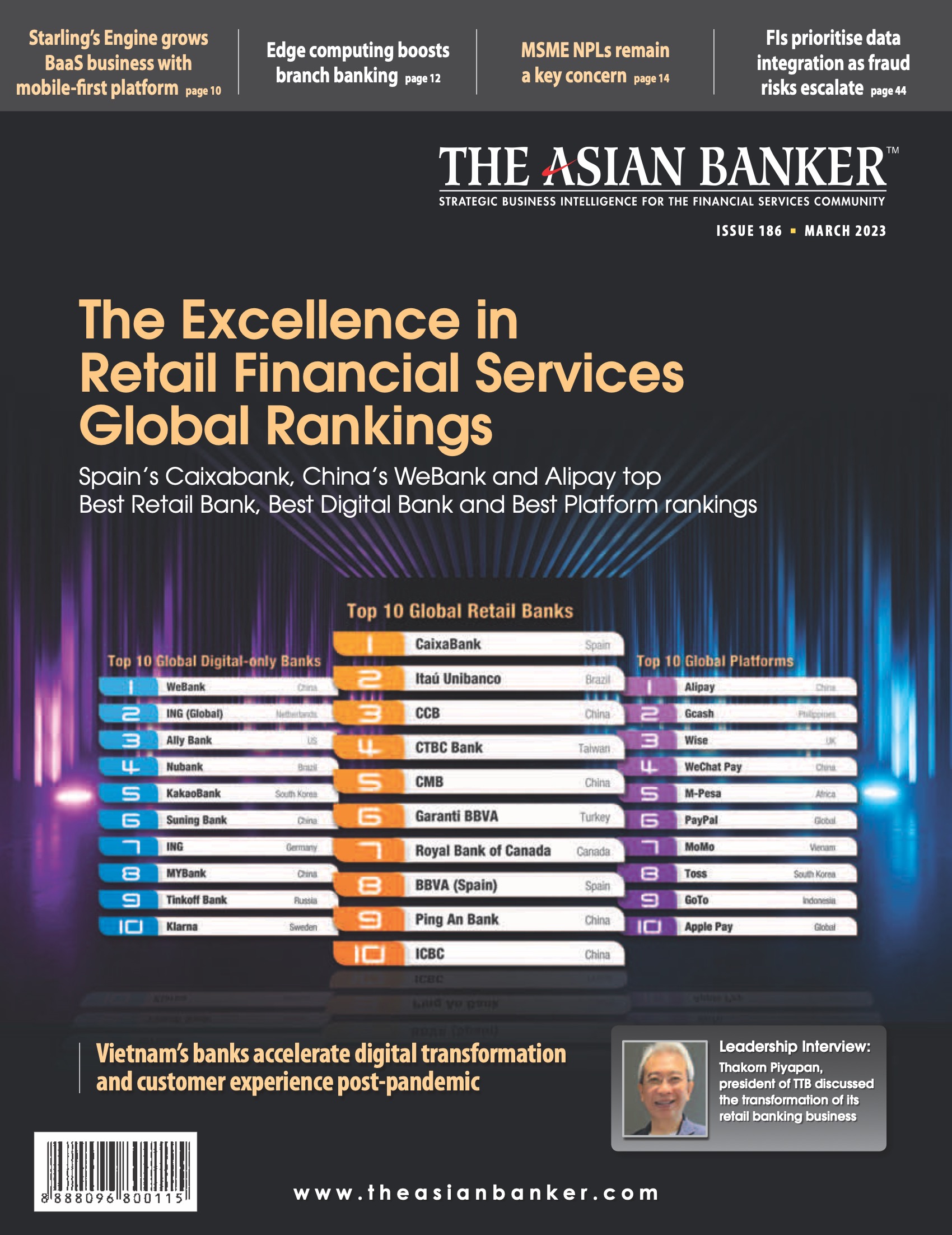 The Excellence in Retail Financial Services Global Rankings